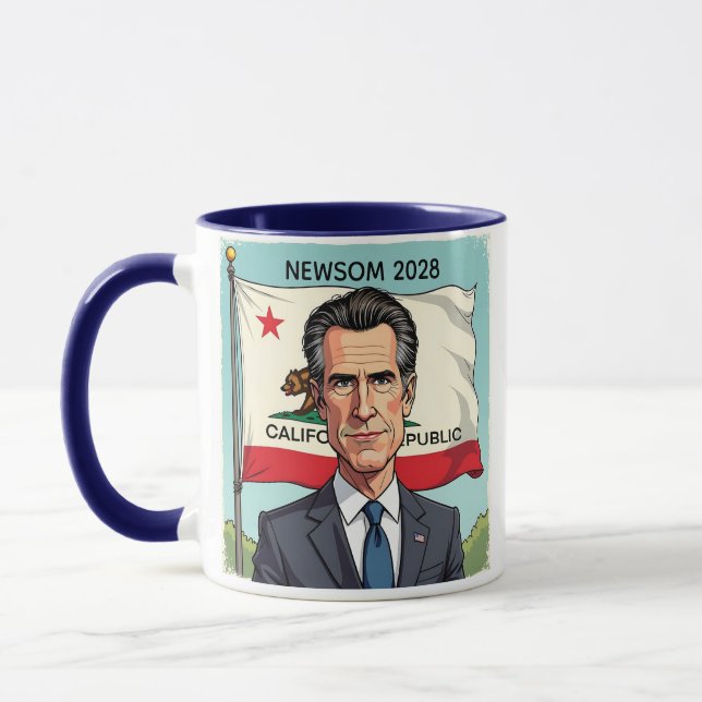 Gavin Newsom for President Political Mug (Left)