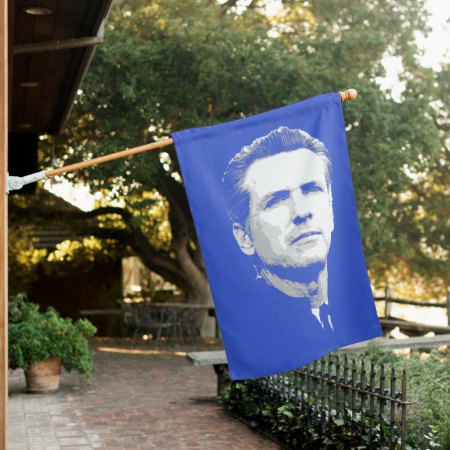 Gavin Newsom House Flag (In SItu)