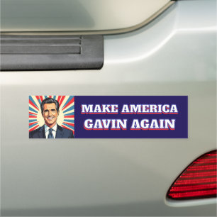 Gavin Newsom Make American Gavin Again Car Magnet