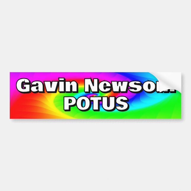 Gavin Newsom POTUS Bumper Sticker (Front)