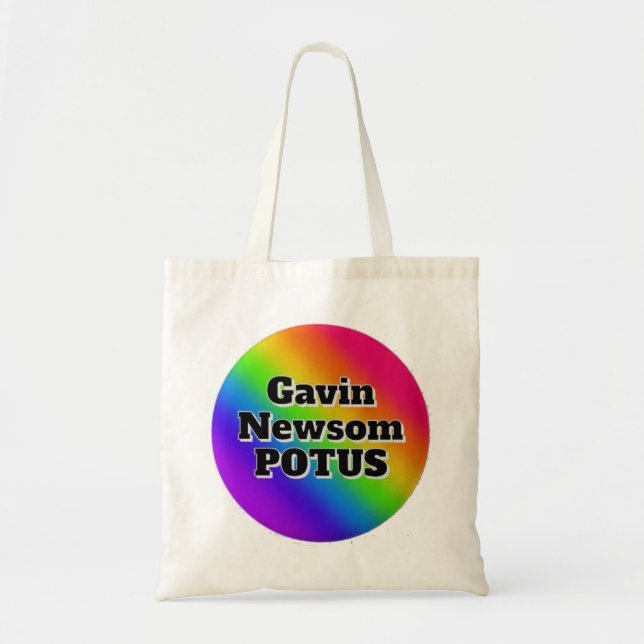 Gavin Newsom POTUS Tote Bag (Front)