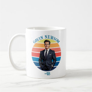 Gavin Newsom Vintage #48 Coffee Mug