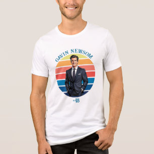 Gavin Newsom Vintage #48 Tri-Blend Shirt