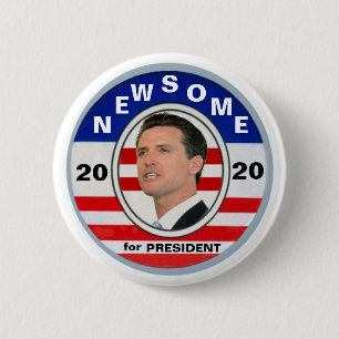 Gavin Newsome for President 2020 Button
