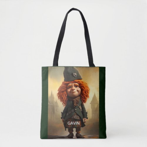 Gavin The Wee Scottish Highlander Tote Bag