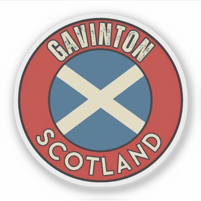 Gavinton, Scotland Sticker (Front)