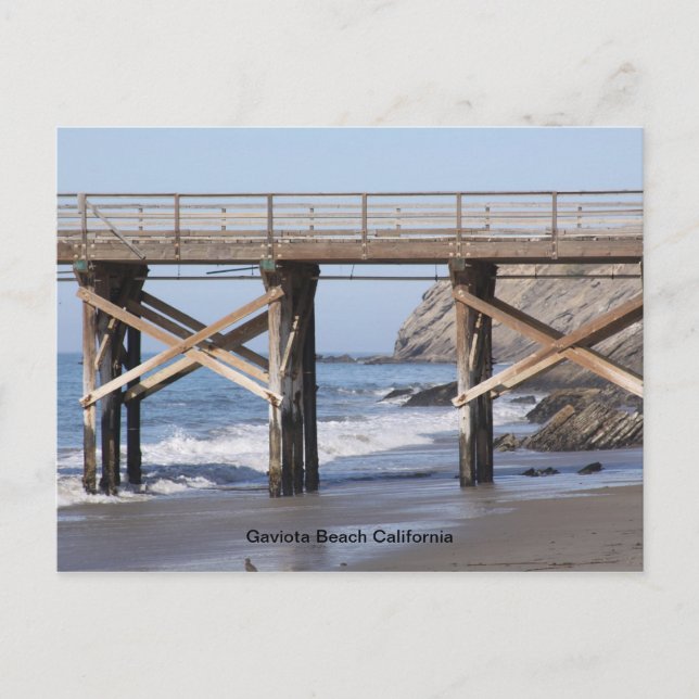 Gaviota Beach California Postcard (Front)