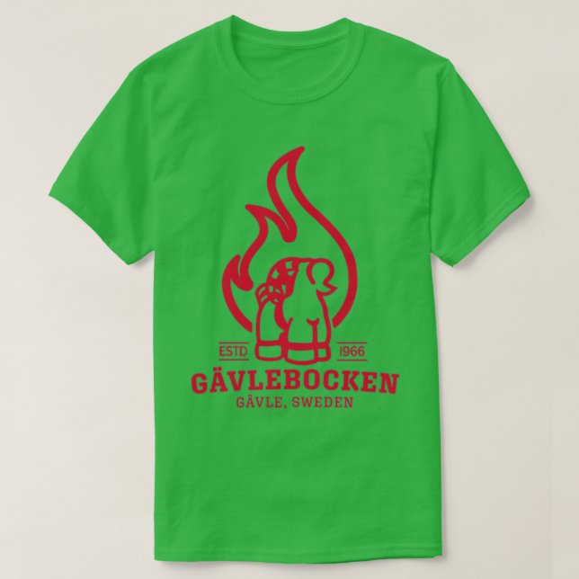 Gavle Goat on Fire (Swedish Gavlebocken) T-Shirt (Design Front)