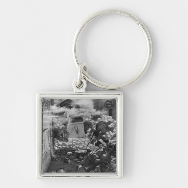 Gavroche Collecting Cartridges Keychain (Front)