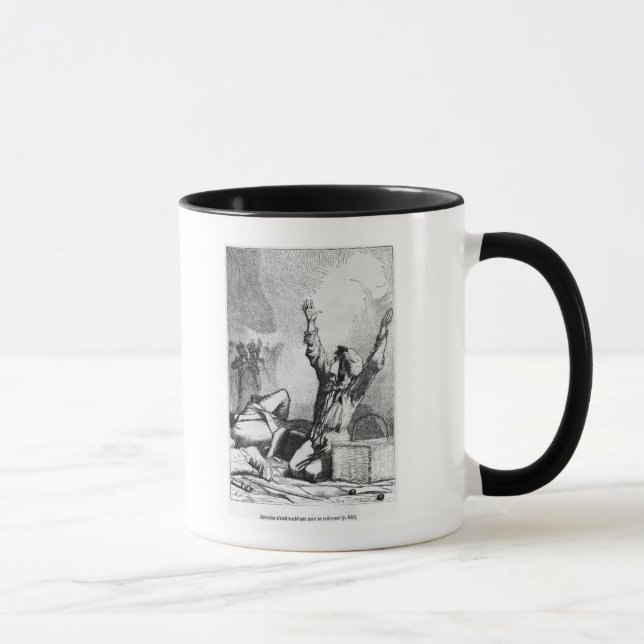 Gavroche had fallen only to rise again mug (Right)