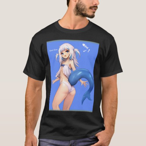 Gawr Gura In UnderWear Hololive   T_Shirt