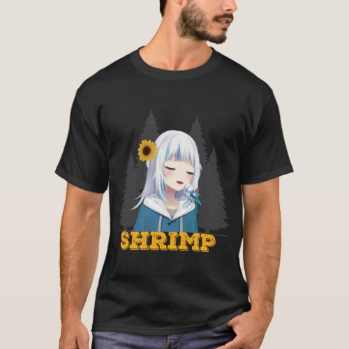 gawr gura shrimp   T_Shirt