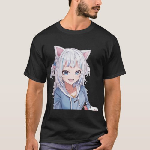 Gawr gura vtuber   T_Shirt