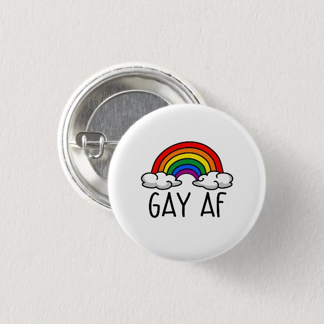 GAY AF BUTTON (Front & Back)
