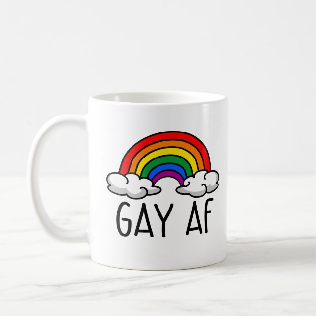 GAY AF COFFEE MUG (Left)