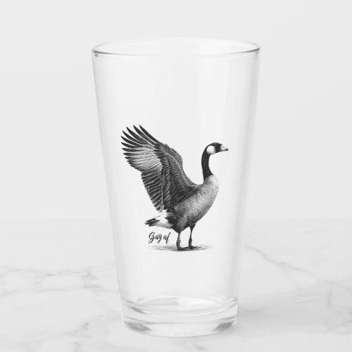 Gay AF Goose Glass