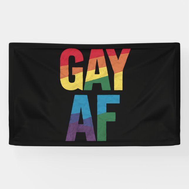 Gay AF LGBT Pride Gay Gift Pride Month Banner (Horizontal)