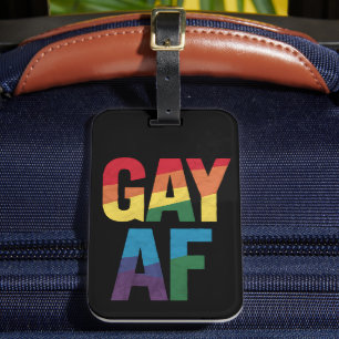 Gay AF LGBT Pride Gay Gift Pride Month Luggage Tag
