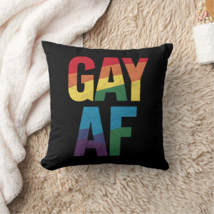 Gay AF LGBT Pride Gay Gift Pride Month Throw Pillow
