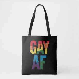 Gay AF LGBT Pride Gay Gift Pride Month Tote Bag