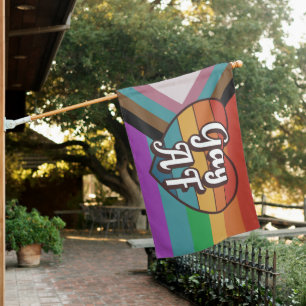Gay AF Pride LGBTQ+ House Flag