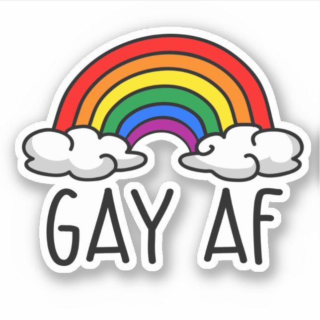 GAY AF STICKER (Front)
