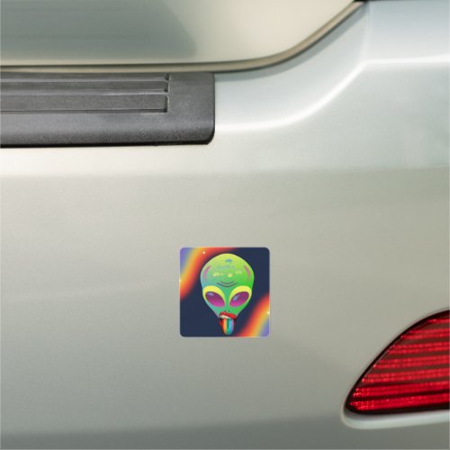 Gay Alien Car Magnet