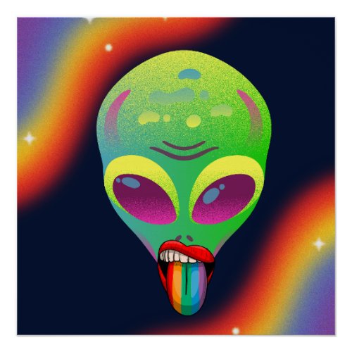 Gay Alien Poster