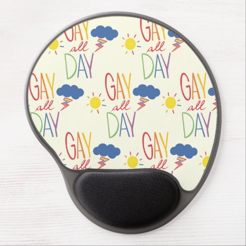 Gay all day gel mouse pad