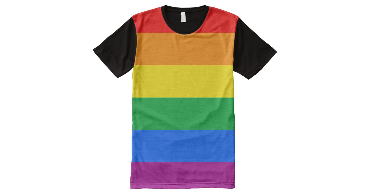 Gay American Flag Rainbow 13 Colors Png All Over Print T