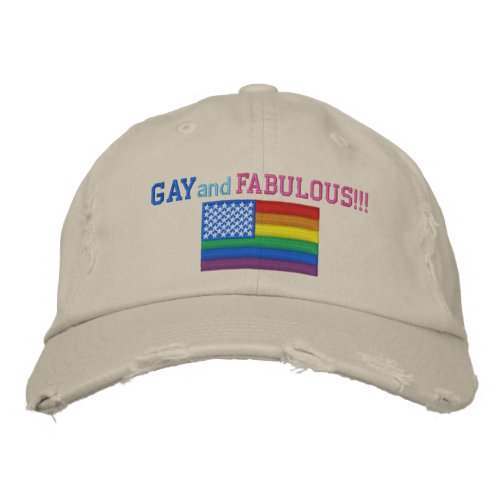 Gay and Fabulous Pride Flag Baseball Cap