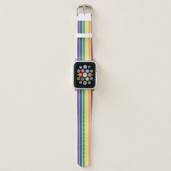 Gay And Lesbian Rainbow Pride Apple Watch Band by Method77 at Zazzle