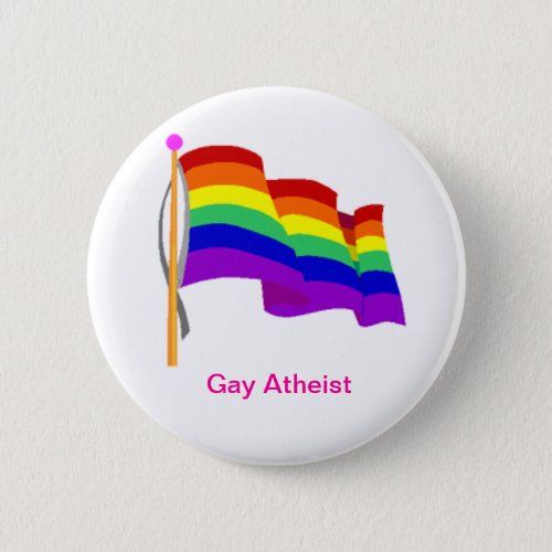 Gay Atheist Button