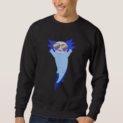 Gay Axolotl Lover Lgbtq Stuff Teen Rainbow Lesbian Sweatshirt