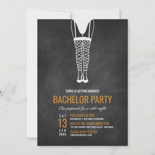 Gay Bachelor Party Invitation