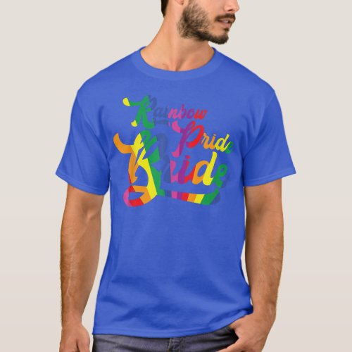 Gay Bachelor Party   Super Gay  Rainbow Pride Brid T_Shirt