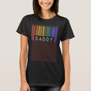 Gay Barcode Daddy Trendy Rainbow Gay Pride Flag M T-Shirt