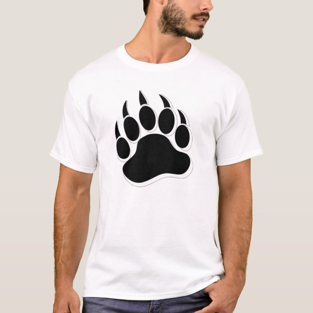 Gay Bear claw Black and White 3D effecT - Shirt (Front)