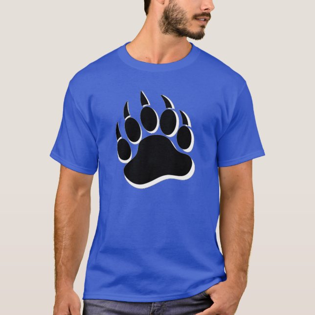 Gay Bear claw Black and White 3D effecT - Shirt (Front)