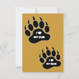 Gay Bear Cub Weddings invitations