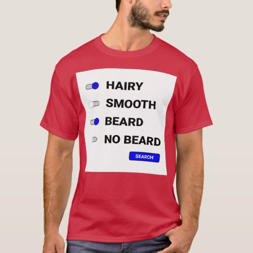 Gay Bear Dating App Preferences T_Shirt