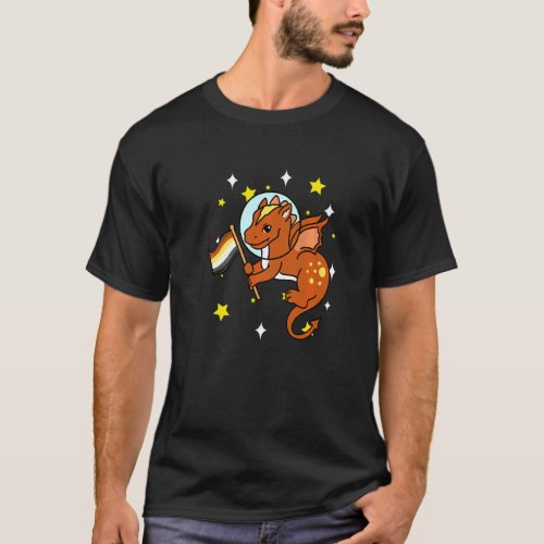 Gay Bear Dragon In Space Gay Bear Pride T_Shirt