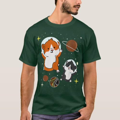 Gay Bear Hamster In Space Gay Bear Pride T_Shirt