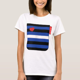 Gay Bear Leather Pride Pocket Print Flag T-Shirt