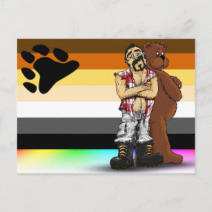 Gay bear postcard
