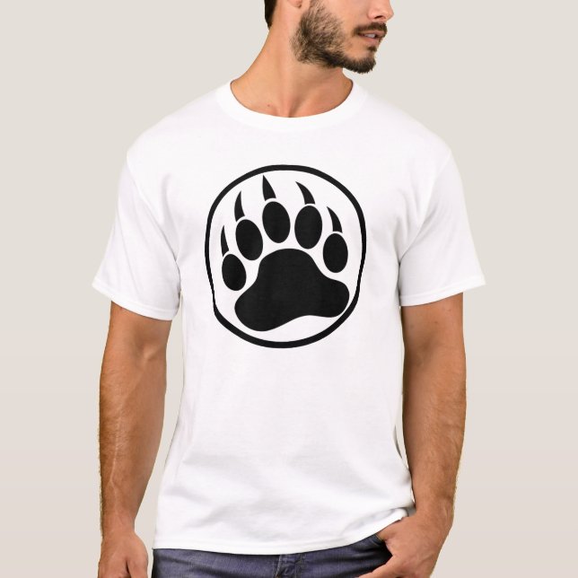 Gay Bear Pride Bear Paw T-Shirt (Front)