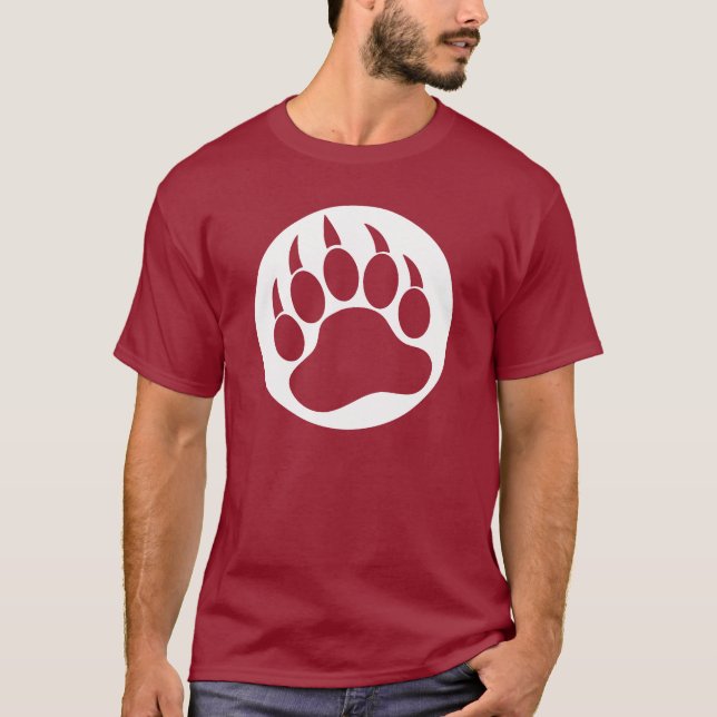 Gay Bear Pride Bear Paw T-Shirt (Front)
