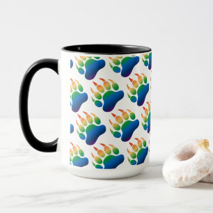 Gay Bear Pride Bear Paw Wrapping Paper Mug