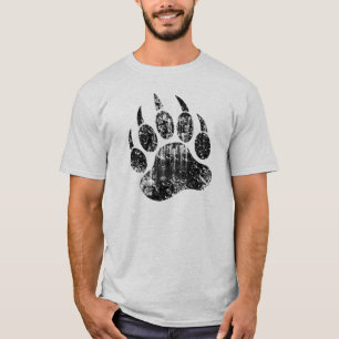 Gay Bear Pride distressed Bear Paw HOT !! T-Shirt