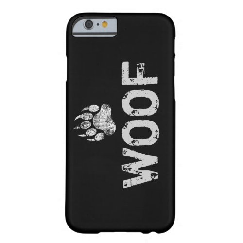 Gay Bear Pride distressed Bear Paw WOOF Barely There iPhone 6 Case